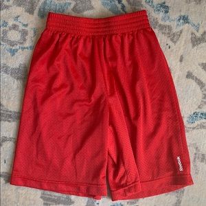 Red REEBOK Basketball Shorts